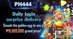 Daily login surprise delivery: smash the golden LUCK to win a ₱8,888,888 grand prize!